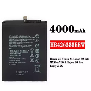 Batterie HB426388EEW pour HUAWEI Honor 30 Youth / Honor 30 Lite / Enjoy 20 Pro / Enjoy Z 5G