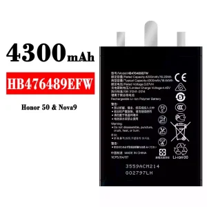 Batterie HB476489EFW pour HUAWEI Honor 50 / Nova 9