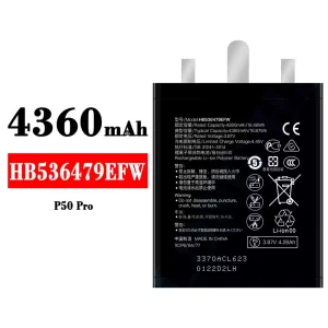 Batterie HB536479EFW pour HUAWEI P50 Pro