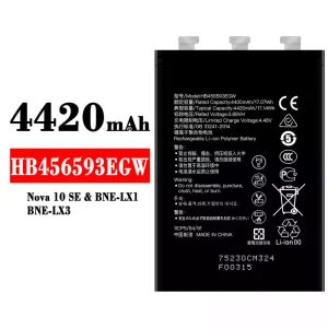 Batterie HB456593EGW pour HUAWEI Nova 10 SE