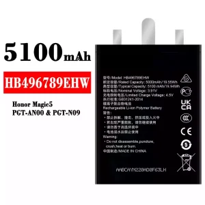 Batterie HB496789EHW pour HUAWEI Honor Magic 5