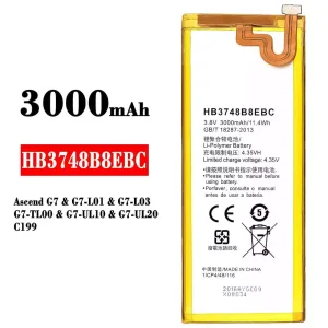 Batterie HB3748B8EBC pour HUAWEI Ascend G7