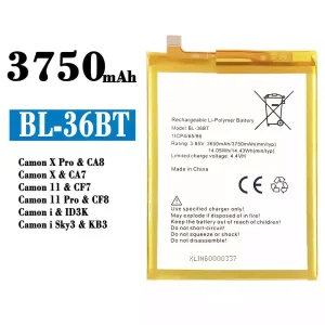 Batterie BL-36BT pour Tecno Camon X Pro / Camon X / Camon 11 / Camon 11 Pro / Camon i / Camon i Sky3