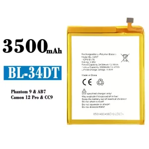 Batterie BL-34DT pour Tecno Phantom 9/ Camon 12 Pro