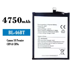 Batterie BL-46BT pour Tecno Camon 18 Premier