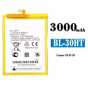 Batterie BL-30HT pour Tecno Camon C8