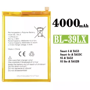 Batterie BL-39LX pour Infinix Smart 4 / Smart 4c  / S5 / S5 lite