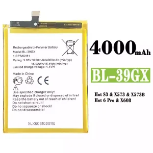 Batterie BL-39GX pour Infinix Hot S3,Hot 6 Pro