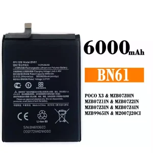 Batterie BN61 pour Xiaomi POCO X3