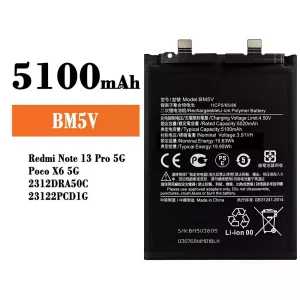 Batterie BM5V pour Xiaomi Redmi Note 13 Pro 5G / Poco X6 5G