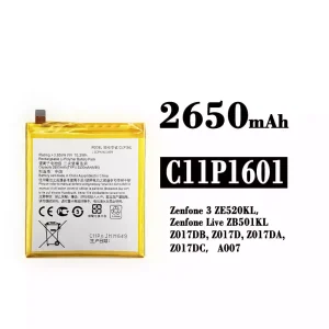 Batterie C11P1601 pour Asus Zenfone 3 / Zenfone Live