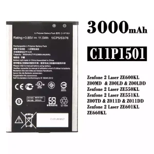 Batterie C11P1501 pour Asus Zenfone 2 Laser ZE600KL /ZE601KL/ZE550KL / ZE551KL