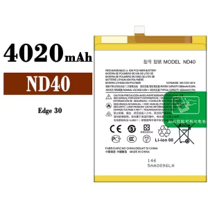Batterie ND40 pour Motorola Edge 30