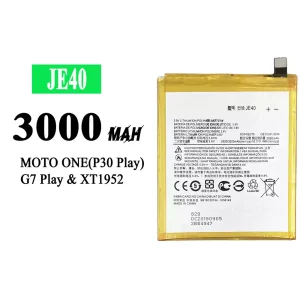 Batterie JE40 pour Motorola Moto G7 / Moto G7 Play / Moto One / P30 Play