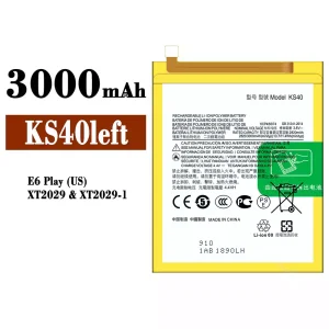 Batterie KS40left pour Motorola E6 Play