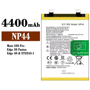 Batterie NP44 pour Motorola MOTO S30 Pro / Edge 30 Fusion / Edge 40