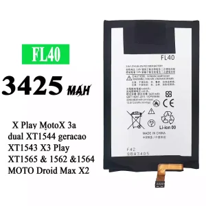 Batterie FL40 pour Motorola X Play / MotoX 3a dual / X3 Play / MOTO Droid Max X2