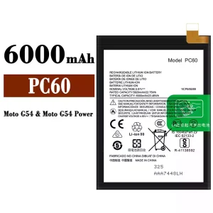 Batterie PC60 pour Motorola Moto G54 / Moto G54 Power / Moto G24 Power