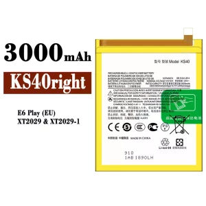 Batterie KS40right pour Motorola E6 Play