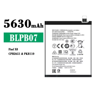 Batterie BLPB07 pour OPPO Find X8