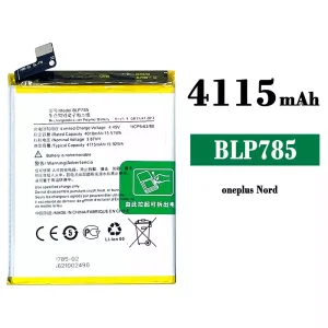 Batterie BLP785 pour OPPO oneplus Nord
