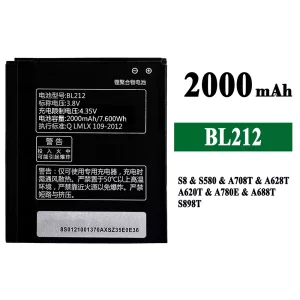 Batterie BL212 pour Lenovo S8