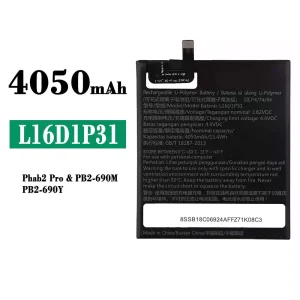 Batterie L16D1P31 pour Lenovo Phab2 Pro/PB2-690M/PB2-690Y
