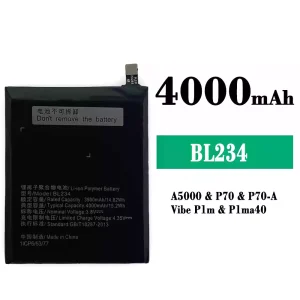 Batterie BL234 pour Lenovo P70/P70-A/A5000