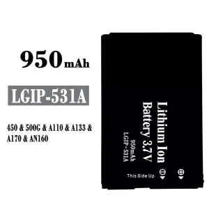 Batterie LGIP-531A pour LG 450/500G/A110/A133/A170/AN160