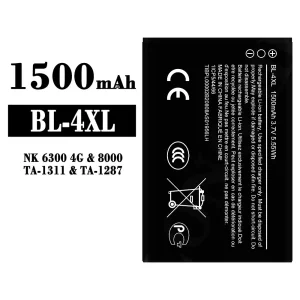Batterie BL-4XL pour Nokia NK 6300 4G/8000