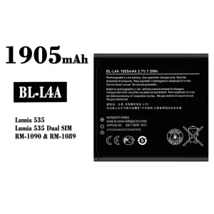 Batterie BL-L4A pour Nokia Lumia 535