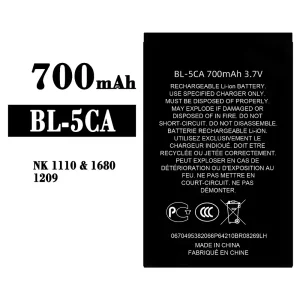 Batterie BL-5CA pour Nokia NK 1110/1680/1209