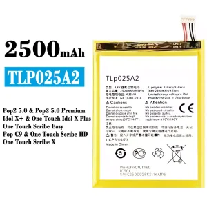 Batterie TLp025A2 pour Alcatel Pop2 5.0 / One Touch Idol X Plus / Pop C9