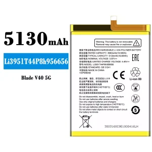 Batterie Li3951T44P8h956656 pour ZTE Blade V40 5G
