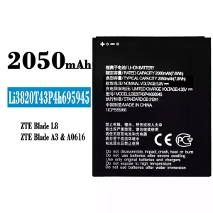 Batterie Li3820T43P4h695945 pour ZTE Blade L8/A3