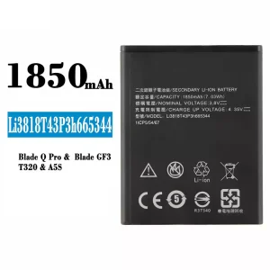 Batterie Li3818T43P3h665344 pour ZTE Blade Q Pro/Blade GF3/T320/A5S