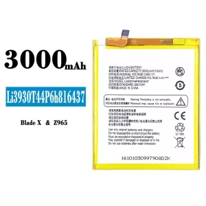 Batterie Li3930T44P6h816437 pour ZTE Blade X/Z965
