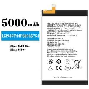 Batterie Li3949T44P8h945754 pour ZTE Blade A610+/A610 PLUS