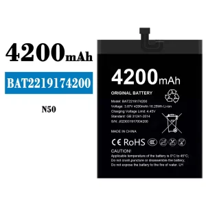 Batterie BAT2219174200 pour Doogee N50