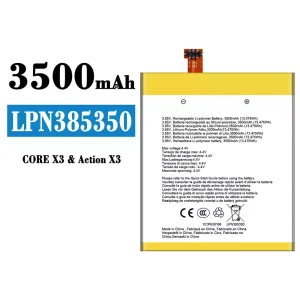 Batterie LPN385350 pour CROSSCALL CORE X3/Action X3