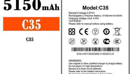 Batterie pour Oukitel C35