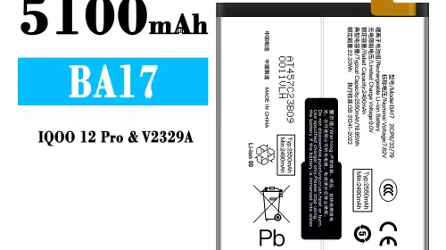 Batterie BA17 pour IQOO 12 Pro/V2329A