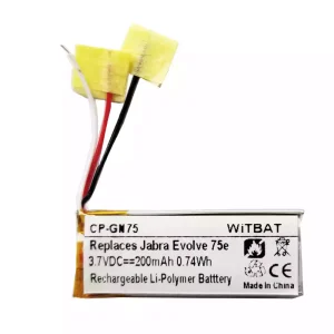 Batterie de remplacement pour casque Jabra HSC100W,Evolve 75e,AHB621333H