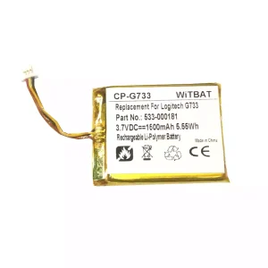 Batterie de remplacement pour casque Logitech G733,G735,533-000181