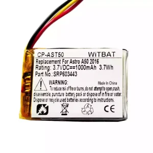 Batterie de remplacement pour casque Astro A50,Astro A20,Astro A38,HyperX Cloud Core Wireless