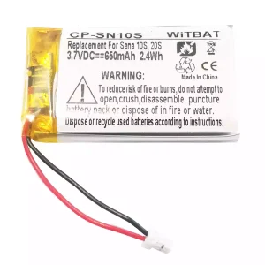 Batterie de remplacement pour casque Sena 10S,20S,Sena 30K SP46,Sena Tufftalk Lite,Sena 10S-01,Sena 20s-01,Sena 20s evo,Sena 30K-01D,802540