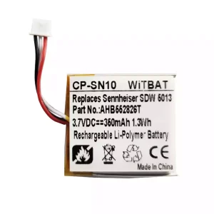 Batterie de remplacement pour casque AEE582525,AHB552826TPC,AHB552826TPC-2