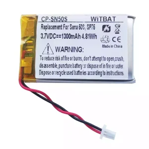 Batterie de remplacement pour casque Sena 50S,SP75,SP46,30K