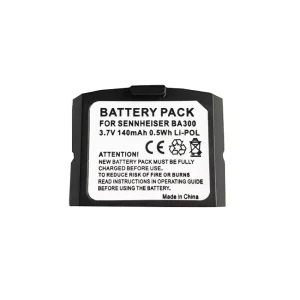 Batterie de remplacement pour casque Sennheiser IS410,IS410 TV,RI410,RI410TV,RS4200,RR4200,RS4200 TV,RS4200 TV-2,RI900,RI830,RI830S,HC-BA300,NCI-PLS100H