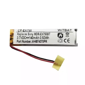 Batterie de remplacement pour casque AHB74370PR,AHB74370PO